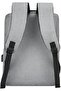 Smart Travel Laptop Backpack with USB Port, Large Capacity Business Computer Bag, Grey Waterproof - 5