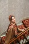 Amore Ivy Pattern Shawl - Tile-Acute Brown - 4