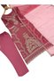 Dusty Rose Faux Georgette Embroidered Kurta Palazzo Set with Net Dupatta - HRT5502 | Dusty Rose - 2