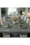 American Service Set, New Season, 6 Khaki Supla Napkins, 6 Khaki Napkins, 6 Napkin Rings and Runner Cover Straw Tk1