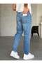 Men's Boyfriend Faded Premium Jean Denim Trousers with Dye Effect - 3