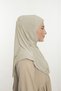 Practical Hijab Sandy Shawl - Ready-To-Wear Turban Hijab Scarf Prayer Cover-Cream - 4