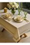 Tablecloth – Dertsiz 12-Person Single Tablecloth Dowry Gift Box Dertsiz Stain-Resistant Garden Linen