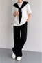 Trendy Suit with Shoulder Tie and Pocket Detail - 6