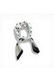 Black and White Large Polka Dot Retro Satin Scarf 70X70 cm - 2