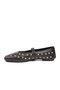 Women's Ballerinas with Black Belt - 4