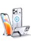 Matte Magnetic Case Clear Case for iPhone 17 Pro Max, iPhone 17 Pro, Slim Shockproof Cover with Kickstand - 2
