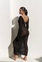 Maxi Boy Openwork Chest Cutout Pearl Detailed 100% Cotton Beach Dress Ss26El0031 - 6