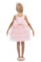 Girl Child 3-7 Years Old Three-Dimensional Floral Patterned Crown Tutu Dress Pink - 4