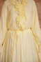 Yellow Elastic Waist Ruffle Dress - 4