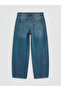 Indigo Barrel Fit Women's Jeans - 6