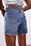 Blue Straight Cut Denim Shorts 1511 - 6