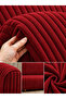 Premium Striped Red Sofa Cover – Non-Slip, Stylish and Modern Design - 7