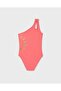 Girl's Asymmetrical Swimsuit 8-18 Years Old Pink - 2