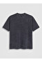 Anthracite Crew Neck Stone-Embellished Blouse - 6