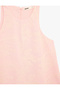 Cotton Sleeveless Floral Embroidery Detailed Embroidered Halter Neck Mini Dress - 6