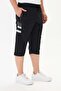 Men's Stripe Detailed Pocket Micro Deniz Capri Black 3292-S - 7