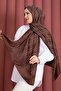 Premium Patterned Jacquard Shawl Series Brown
