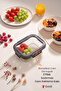 Borosilicate Glass Container with Lid, Heat Resistant, Leak-Proof Glass Storage Container 370 ml – 16X12X6 cm