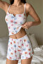 Baby Overlocked Floral Shorts Set - 2