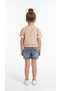 Striped Ruffled Girls' Top and Bottom Set - 4