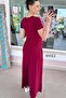 V-Neck Pocketed Viscose Combed Cotton Dress 6Y011 - 2
