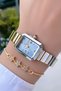 Special Series Steel Cord Women's Wristwatch Gold Silver Color with 2 Year Warranty Bracelet Gifted Hm4Bfc2 - 3