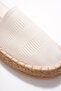 Women's Summer White Knitwear Jute Wrap Handmade Espadrille - 4