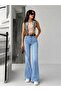 Ice Cream Color Spanish/Flare Leg Cuffs with Belt