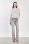 Women's boat neck polka dot blouse - ecru - 4