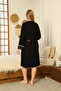 Bella Dressing Gown Maternity and Postpartum Lace Detailed Strap Nightgown Set - 4