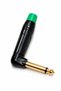 Mn168L 6.3mm Mono L Type Metal Body Guitar Jack Gold Plated Male Instrument Connector