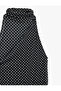 Slim Fit Asymmetrical Cut Sleeveless High Halter Neck Polka Dot Tulle Blouse - 5