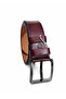 Men's Belt 4.5 cm Burgundy Sport Classic Belt - 2