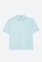 Oversize French Terry Fabric Polo Collar Tshirt - 4