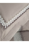 Montana Embroidered Cotton Satin Duvet Cover Set - Brown - 4