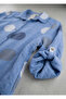 100% Linen Dot Pattern Shirt Dress Oversize Women's Dress - 7