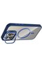 Ilkeshop iPhone 15 Pro Max Cover with Remim Lens and Magsafe Stand (143527) - Navy Blue - 3