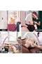 70cm White and Sparkling Pink Diamond Patterned Professional Beauty Lamp with Stand - 2