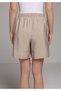 Regular Fit High Waist Straight Women's Light Brown Shorts - 2