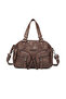 Brown Small Size Multi-Pocket Long Strap Women's Daily Hand and Shoulder Bag