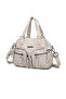 Beige Small Size Multi-Pocket Long Strap Women's Daily Hand and Shoulder Bag - 2