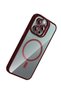 Ilkeshop iPhone 16 Pro Max Cover with Remim Lens and Magsafe Stand (211751) - Burgundy - 3
