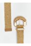 Straw Look Buckle Women's Belt (S6) - 3