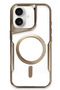 Ilkeshop New iPhone 16 Plus Case Boyi Magsafe Silicone Cover (05533) - Brown