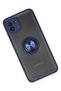 Ilkeshop New Galaxy A03 Case Montreal Silicone Cover with Ring (125919) - Navy Blue - 3