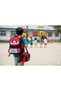 3-Piece Ear-Strapped Primary School Backpack with Lunch Pencil Case Red-Black - 7