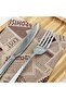 SANTUO 12 Piece Silverware Set with 6 Dinner Knives and 6 Dinner Forks, Stainless Steel - 4
