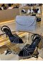 Imported Stoned Model Ankle Strap Women's Shoes 617-21 - 3