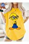 Printed Oversized Unisex Women's Crewneck T-Shirt